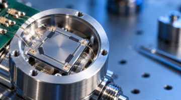 AI-generated generic piezoresistive sensor die with four resistor regions and bond wires